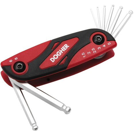 Dogher 603-018 JUEGO LLAVES MACHO HEX RED.NAVAJ8PZ1,5-8