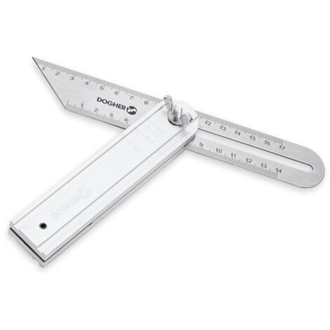 Dogher 792-01-200 ESCUADRA FLEXIBLE MANGO ALUMINIO 200MM