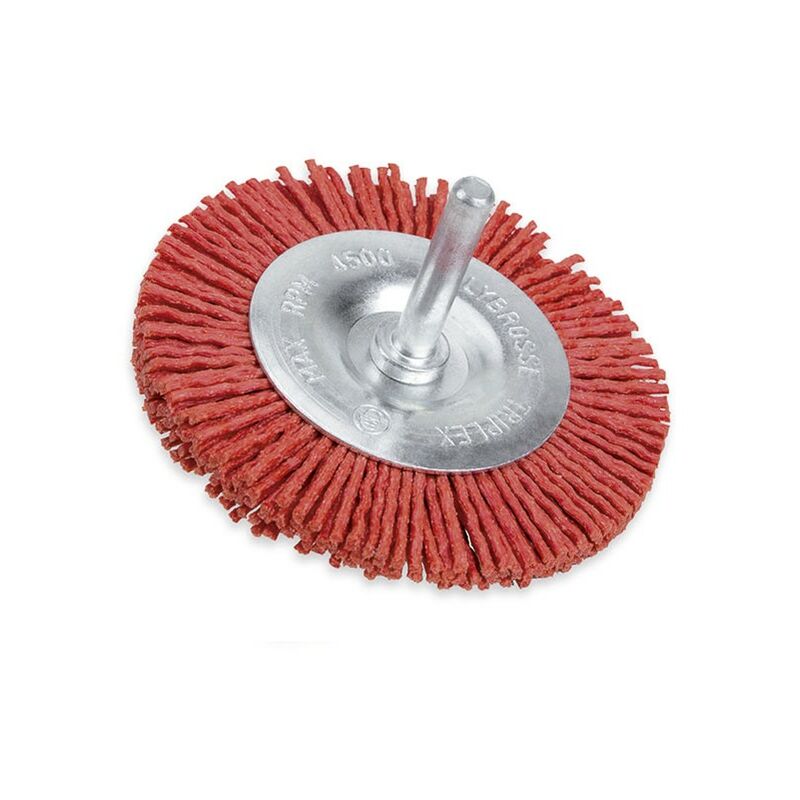 Dogher - Brosse ronde en nylon avec manche de 75 mm 827-075