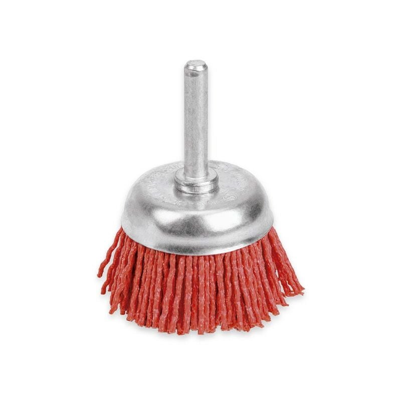 Dogher - Brosse coupelle en nylon avec manche de 50 mm 828-050