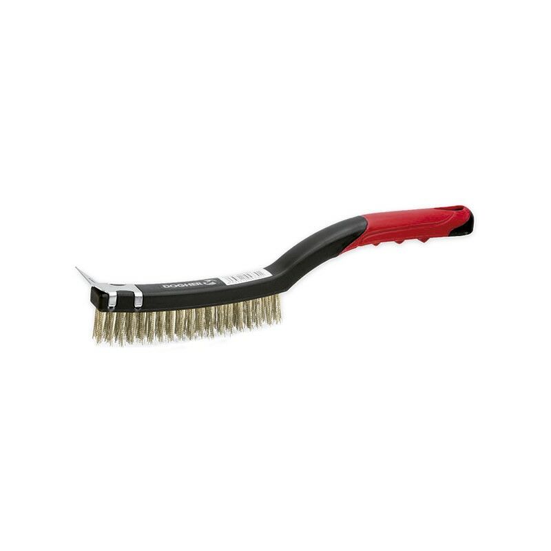 Dogher - Brosse à manche en plastique laiton 3x19x340mm 830-004