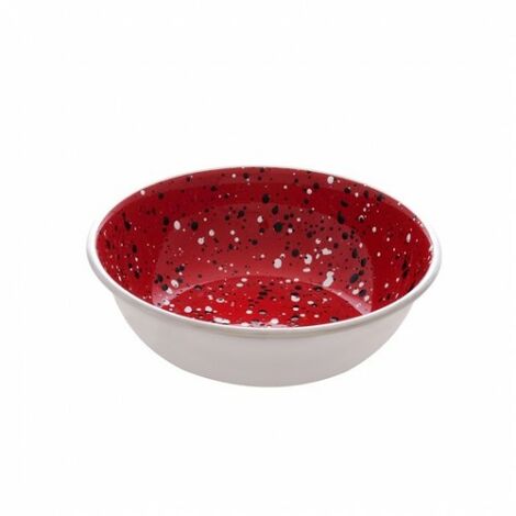 Dogit Comedero Aceroinox, Rot Speckle, 350 ml