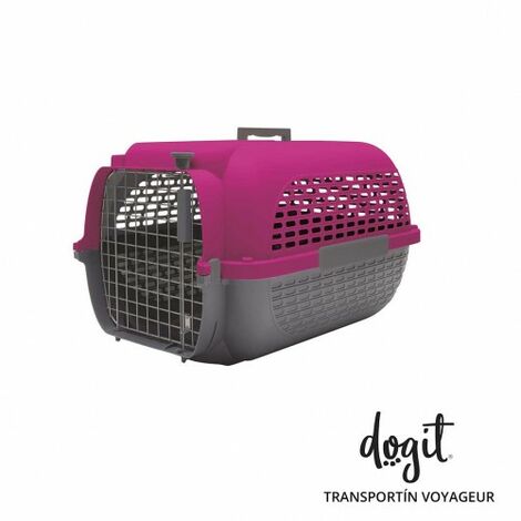 Dogit Pet Voyaguer -Tr_ger Tama M - Fuchsia /Grau