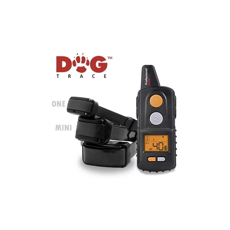 

Dogtrace PRO - Collar de adiestramiento para perros uso profesional o deportivo largo alcance 2 Kilómetros, Color Naranja, Modelo PRO - Grande