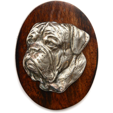 Dogue de Bordeaux, Französische Dogge I - Showbrosche, Startnummernclip, Hundeabzeichen von Art-Dog