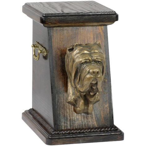 Dogue de Naples, Dogue de Naples, Dogue de Naples - Urne pour cendres de chien, urne élégante avec statuette, urne commémorative avec buste de chien par Art-Dog