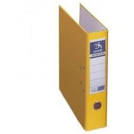 DOHE ARCHIVADOR CARTÓN RIGIDO FORRADO PP PALANCA FOLIO LOMO ANCHO RADO AMARILLO