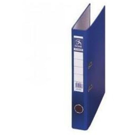 DOHE ARCHIVADOR CARTÓN RIGIDO FORRADO PP PALANCA FOLIO LOMO ESTRECHO RADO AZUL
