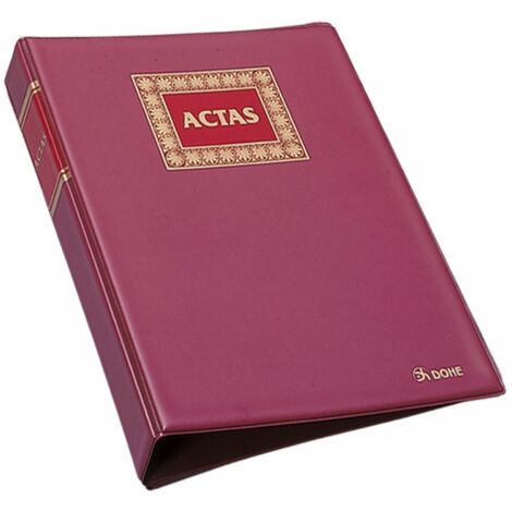 DOHE LIBRO DE ACTAS RECAMBIABLES FOLIO NATURAL 100 HOJAS