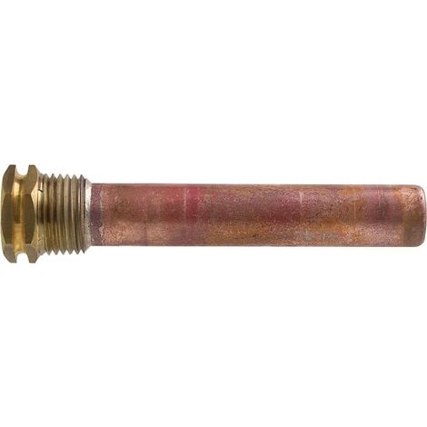 Doigt de gant 1/2 laiton DN15x16mm, L de tube 200 mm cuivre