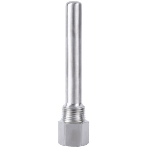 doigt de gant en acier inoxydable, filetage 1/2" NPT pour capteurs de température