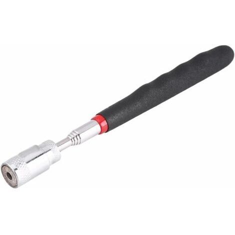 Doigt magnétique--Outil de Ramassage Aimanté Télescopable Ramasse Magnétique avec Poignet en Mousse et LCD Ramasse Extensible de 19 à 69cm Idéal pour les Coins et les Endroits Foncés
