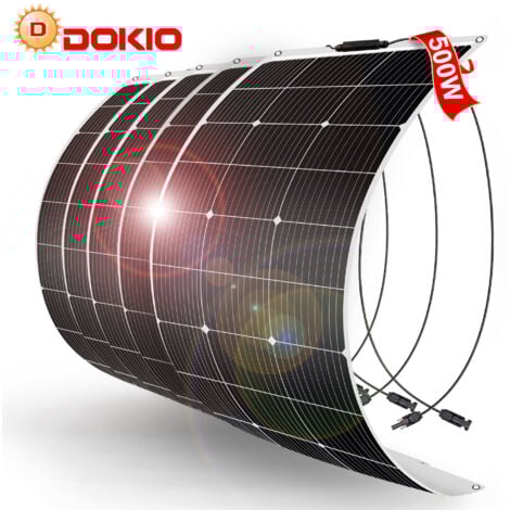 Dokio 500w monocristallin Panneau solaire flexible pour Caravane/Auto/Camping
