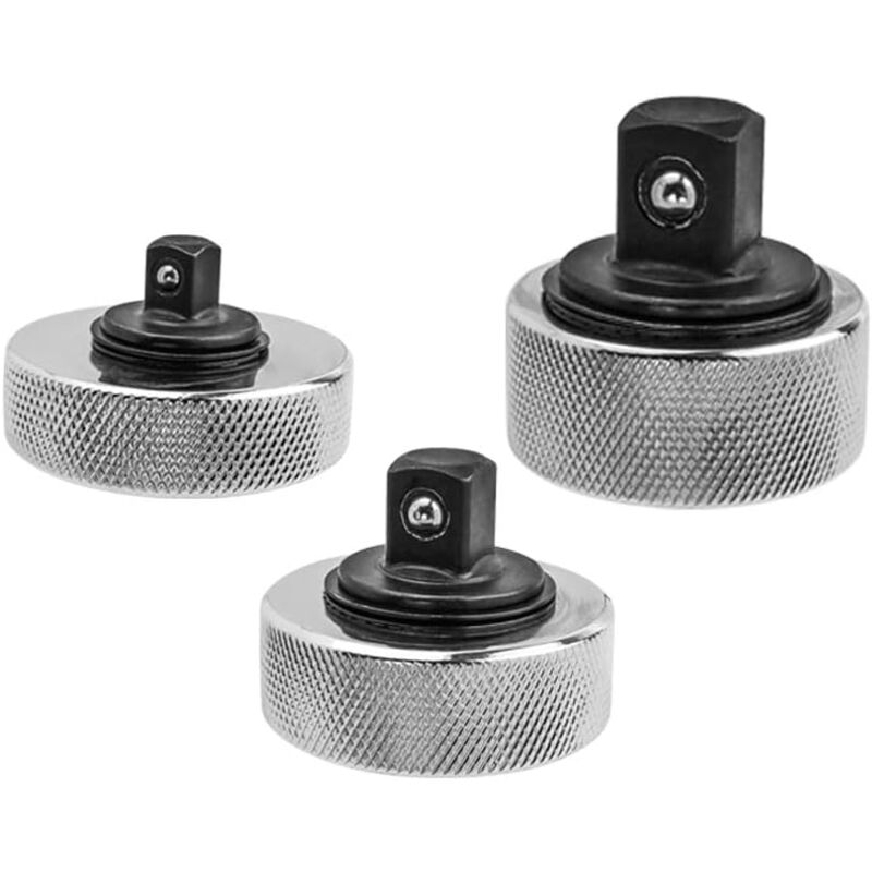 3 Pièces Mini clé à cliquet réversible en acier, Douille à Cliquet Doigt, Poignée à Cliquet Réversible 1/4 3/8 1/2 Pouces Drive, Corps de Vanne