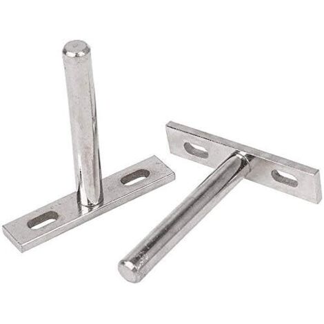 DOLASO 6Pcs 10mm Supports Étagères Flottante Invisibles Fixation Cachée Étagères en Métal Support Mural Pour Tablette Murale Bricolage