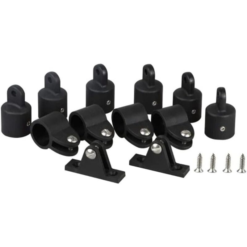 DOLASO Ensemble de quincaillerie pour raccords de dessus de bateau, robinets de toit Bimini 12 pièces/ensemble 1 `` / 7/8 pouces Accessoires marins