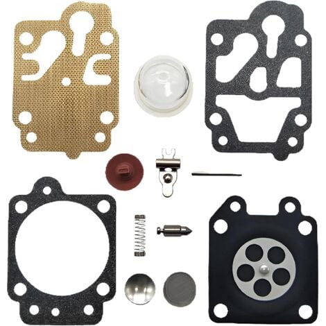 DOLASO Joint de carburateur et kit de diaphragme pour carburateur, Kit de Réparation Membrane Remplacé Carburateurs Débroussailleuse,Valve de Lampe d'amorce de kit de réparation de carburateur
