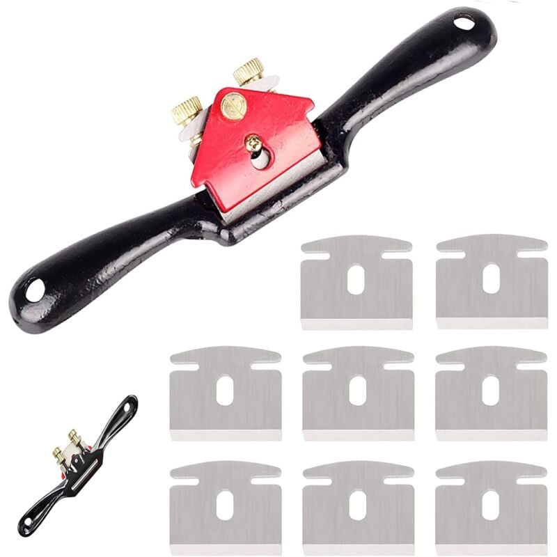 Dolaso - Rasage de Rayons de Bois, Outil de Coupe à la Main pour Rayons de Bâche à Bord de Coupe sur Mesure de 9 '/ 210 mm, Avec 8 Lames de