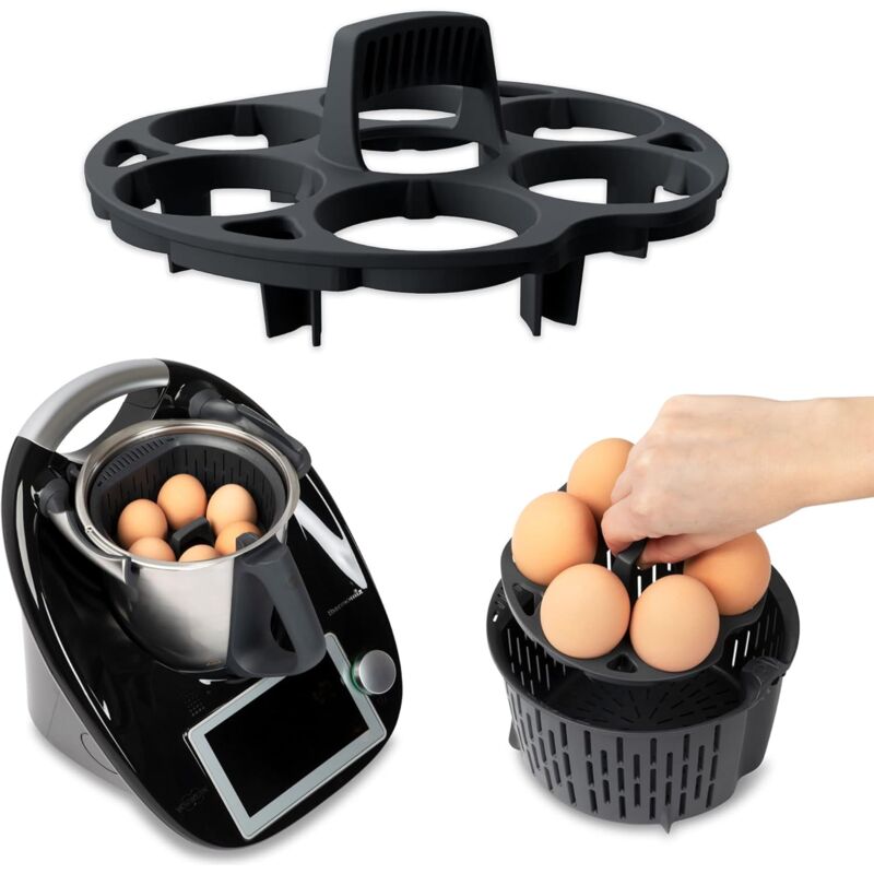 DOLASO Support à œufs pour Thermomix TM5, TM6, TM31 - Accessoire pour la cuisson des œufs pour panier de cuisson Thermomix