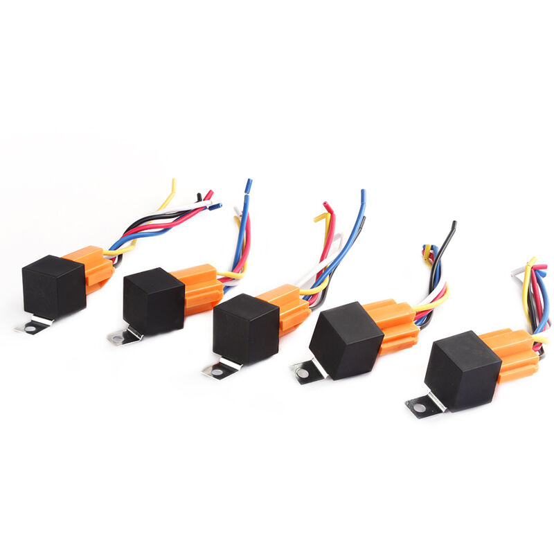 DOLASO YD131 Lot de 5 relais de voiture 5 broches 12 V 40 A avec fil