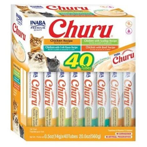 Dolcetti Inaba Churu variety box pollo per gatti 40x14g