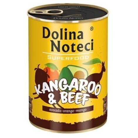 DOLINA NOTECI Hundefutter mit Känguru-Rindfleisch, 12 x 800 g