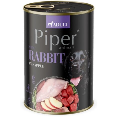 Dolina Noteci Piper - cibo umido per cani con coniglio e mela, 800 g