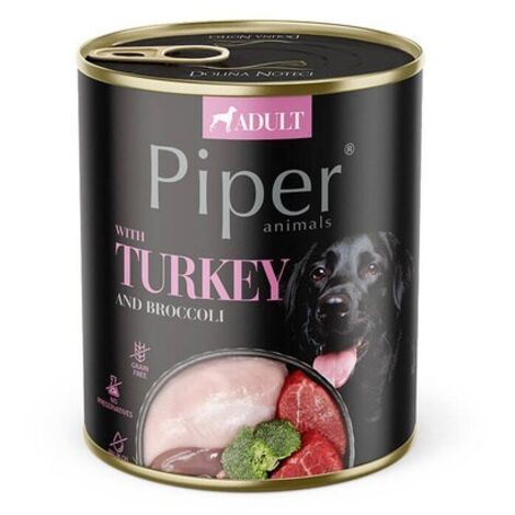 DOLINA NOTECI Piper con tacchino e broccoli cibo umido per cani 800g