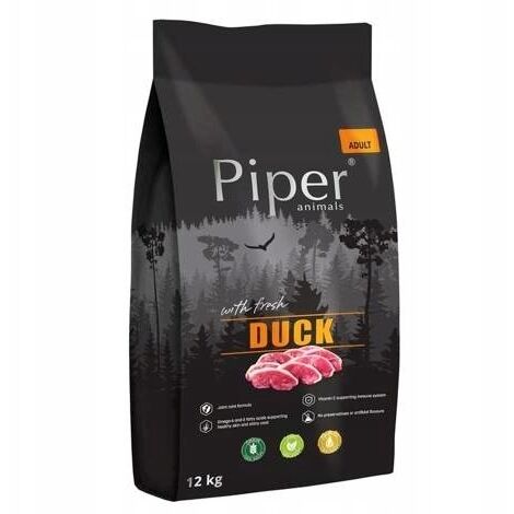 DOLINA NOTECI Piper mit Ente Trockenfutter für Hunde, 12 kg Beutel