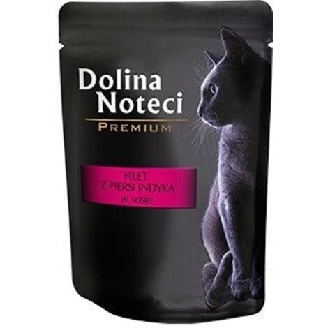 Dolina Noteci Premium Cibo umido per gatti in busta filetto di tacchino 85g