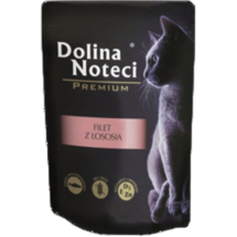Dolina Noteci Premium Nassfutter für Katzen im Beutel Lachsfilet 85g