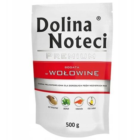 DOLINA NOTECI Premium riche en bœuf - aliment humide pour chiens - 10 x 500 g