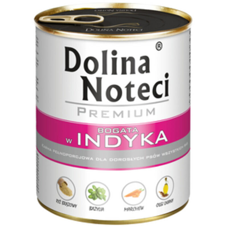 Bardoline Dolina Noteci Premium Nassfutter Für Hunde, Truthahn, 800 G Dose