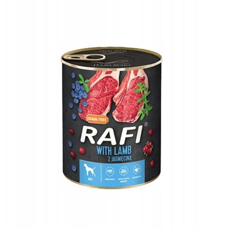 Dolina Noteci Rafi Nassfutter für Hunde, Lamm, 24 x 800 g