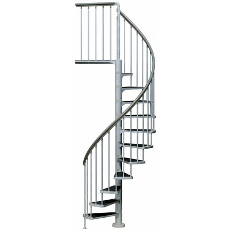 Dolle Aussentreppe Gardenspin 348,5-399,5cm Geschosshöhe 16 Stufen Trimax® Aussen-Ø155cm