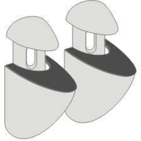 Dolle Metallclip-Set Jam-Set, Silber, 6-20 mm Regalhalter