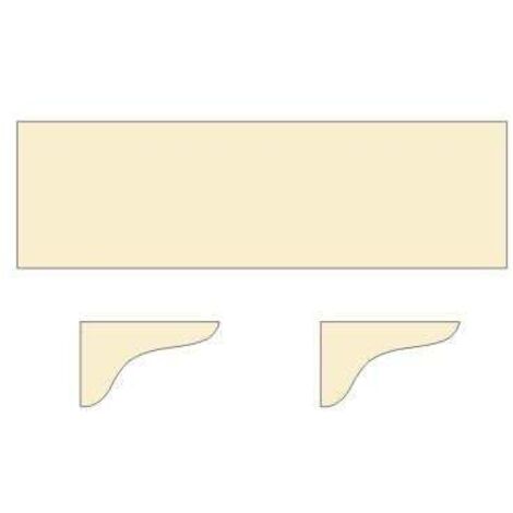 Dolle Regalboden-Set Pur 80 x 18 cm, 16 mm, leimholz Regalboden