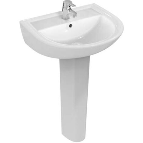 DOLOMITE Quarzo lavabo 1 foro 55x46 - colonna NON INCLUSA codice prod: E882101