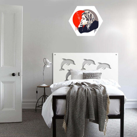 DOLPHIN - Pannello in PVC traforato - Parasole - Colore: bianco - Misura: 48x48 cm
