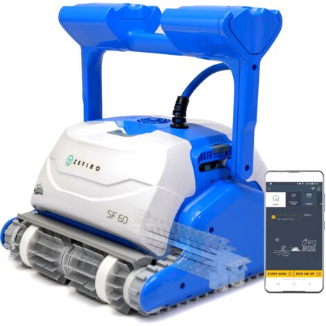 Dolphin ZEFIRO SF60i IoT Wi-Fi Bluetooth Smart Active Timer Gyro Digital - Robot Elettrico Pulitore per Piscina fino a 15 Mt - APP MyDolphin Plus - TOP GAMMA - MY2025