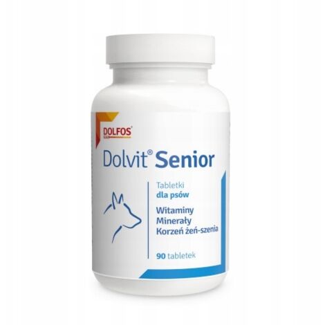 DOLVIT Dolfos Senior vitamines pour chiens âgés 90 comprimés
