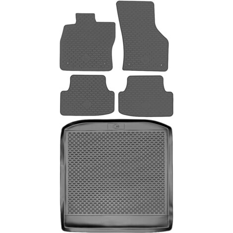 DOMA 290083 Maletero + Alfombrillas DOMA 217952 - Skoda Octavia III Kombi de 2013-2019, espacio pies AV2 delantero - INSTALADO