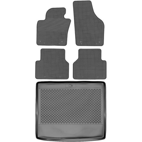 DOMA 290205 Maletero + DOMA 212847 Alfombrillas - Audi Q3 I Crossover de 2011-2018, espacio para pies delantero AV2 - INSTALADO