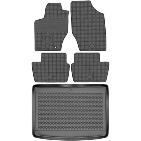 DOMA 290295 Maletero + DOMA 212454 Alfombrillas - Citroën C4 I Hatchback de 2004-2009, zona de pies del lado del conductor - INSTALADAS