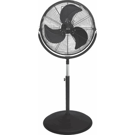 Domair Ventilatore da tavolo, 30 cm, nero, 5 pale, griglia