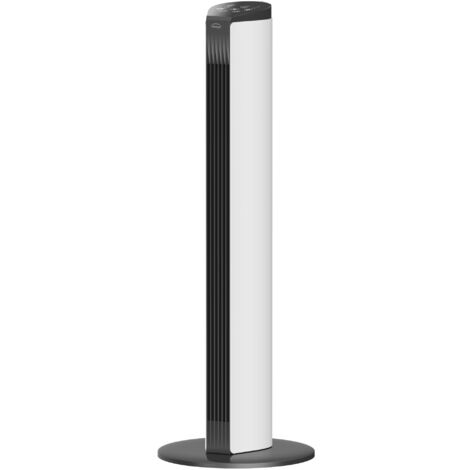 DOMAIR SLIM-  Ventilateur Colonne 55 Watts - Télécommande Infrarouge- 91 cm de Hauteur - Blanc et Noir