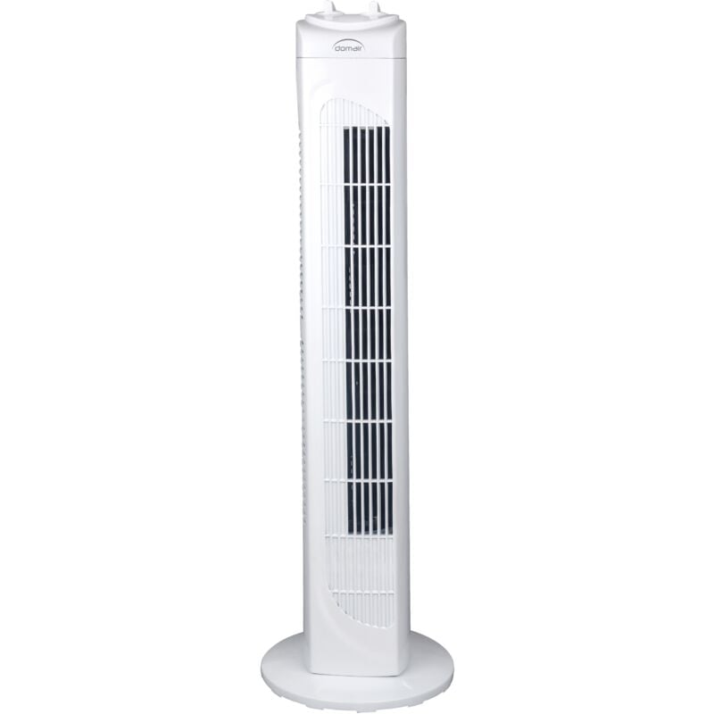 Domair - Ventilateur colonne oscillant TFB50E 45W 3 vitesses H80cm Blanc