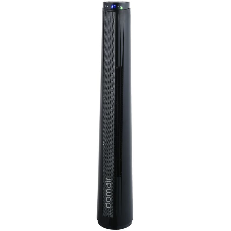Domair - Ventilateur colonne totem oscillant 40W 3 vitesses H80cm Noir