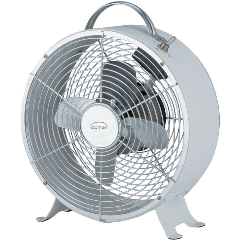 Domair - Ventilateur rétro blanc de table 20 cm-