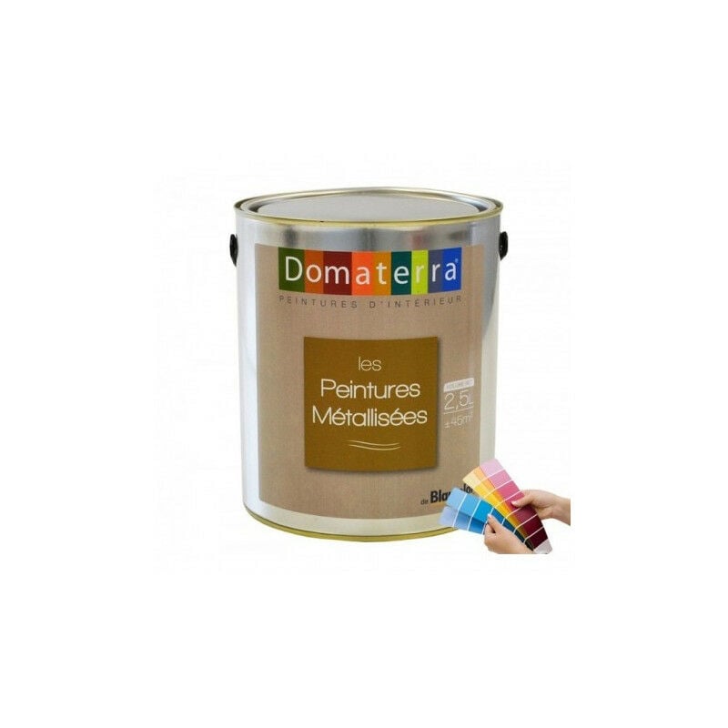 DOMATERRA Peinture métallisée 2.5 litres base à teinter - BLANCOLOR